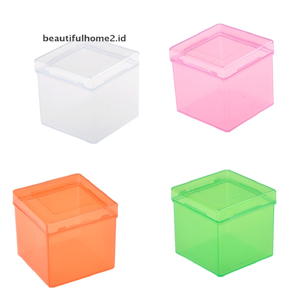 (Beautifulhome2.Id) Kotak Penyimpanan Kubus Rubik 3x3 X 3 Bahan Plastik Transparan