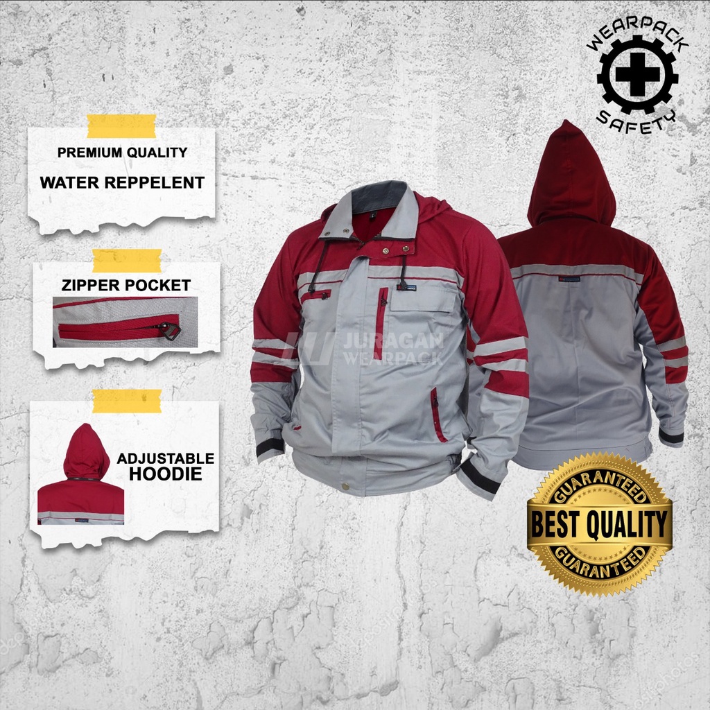 Wearpack Kerja  Wearpack Safety Jacket Hoodie Weather Shield