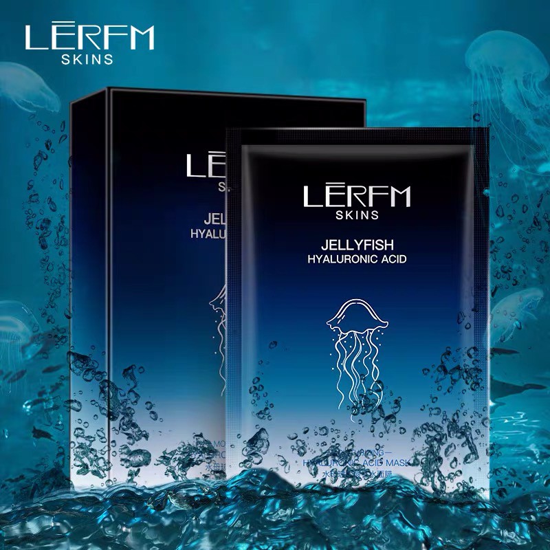 LERFM SKINS SKIN JELLYFISH HYALURONIC ACID MASK UBUR UBUR MASKER KOREA WAJAH WANITA FACIAL SHEET MAS