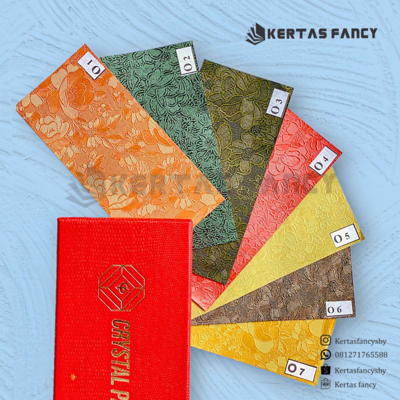 

Fancy Paper Motif KODE O1 - O7 Kertas Cover Box / Cover Seserahan / Bahan Undangan