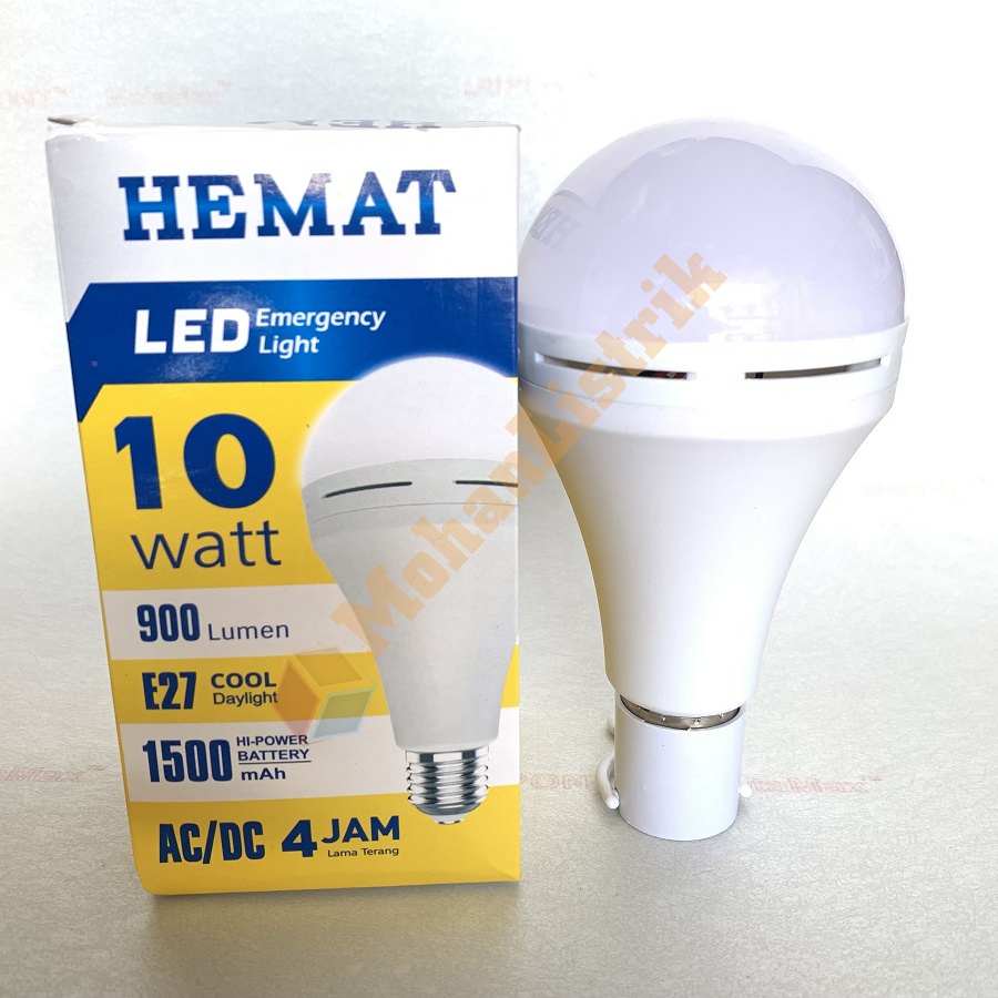 Lampu LED Magic AC/DC Emergency HEMAT 10W 10Watt Bohlam Led Emergency 10W