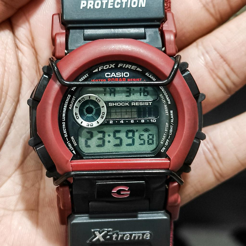 Casio Military G Shock DW 003 X-treme Fox Fire Velcro Original