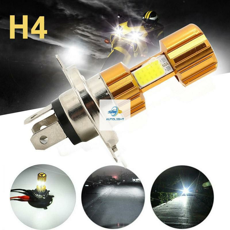 Lampu LED Motor H4 / 3 Sisi Cob Super terang