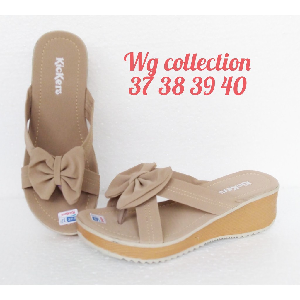 Sandal Kickers Wanita Model Stylish Wedges Trendy-1