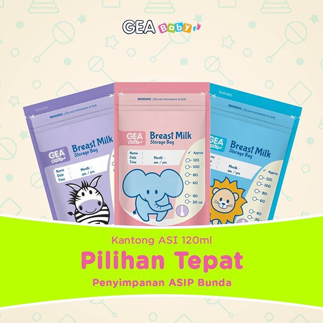 Makassar ! Breast Milk Storage / Kantong Asi Gea 120 ML