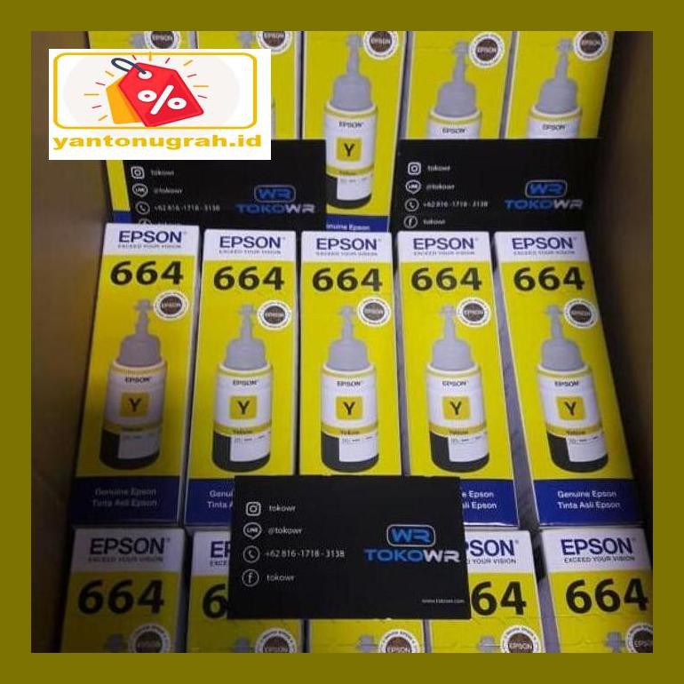 

Pt740Dpp Tinta Printer Original Epson 664 T664 Black/Hitam T6641 L100 L110 Pt0P8D6M