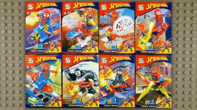 BRICK SY SHENG YUAN SPIDER MAN SERIES SPIDERMAN HEROES ASSEMBLE SY1183 MAINAN CIKARANG