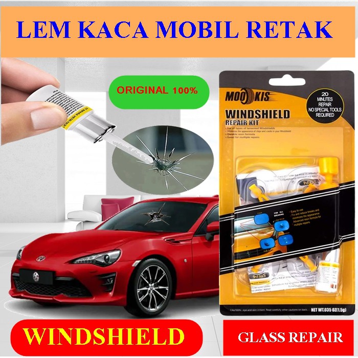 Lem Kaca Mobil Retak Windshield Repair Kit Original Import | Lem kaca phone screen retak