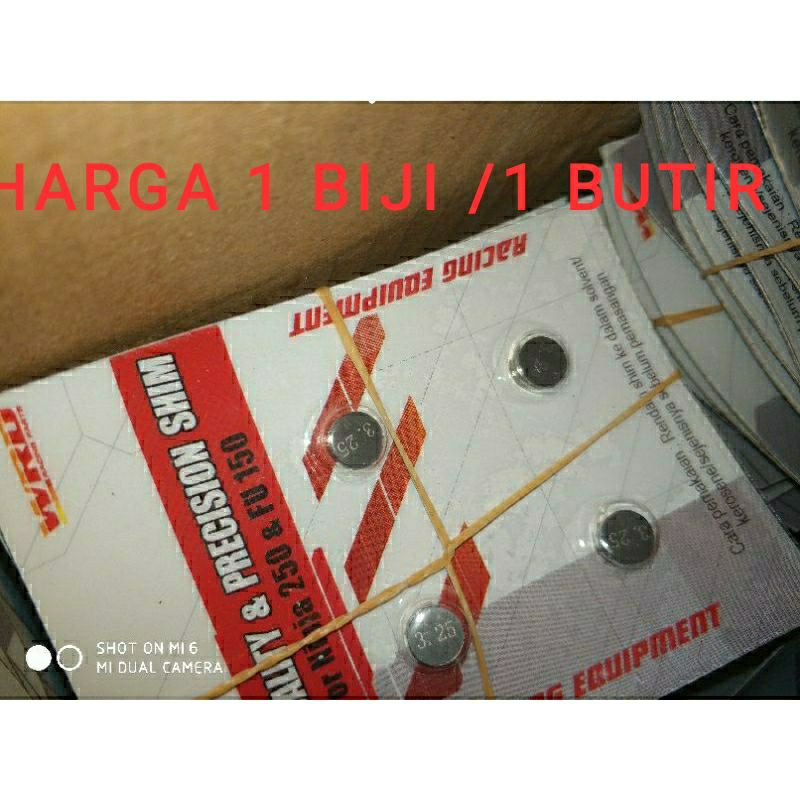 sim klep satria fu shim klep valve ninja 250 ukuran 310 sampai 350 - cbr-cb150 sonic, 350
