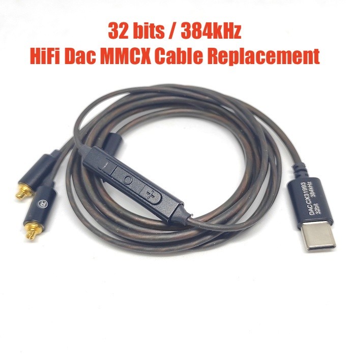 HiFi Custom Dac Type C MMCX Cable ALC5686 CX31993 32bits 384kHz