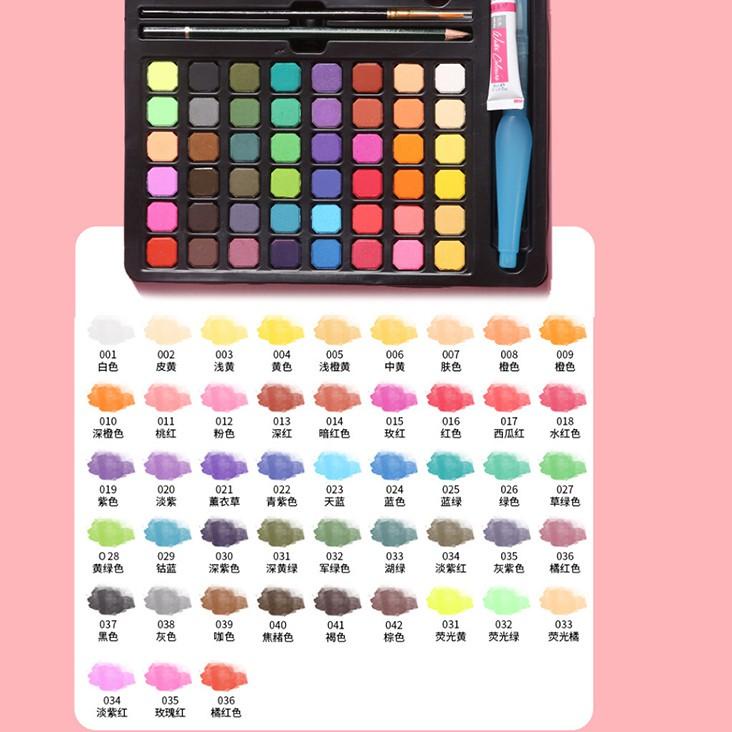 

Siap Kirim.. Kaikki 36/48Water Color Set - Alat Cat Air Set (Termasuk Kuas dan Kertas Gambara）