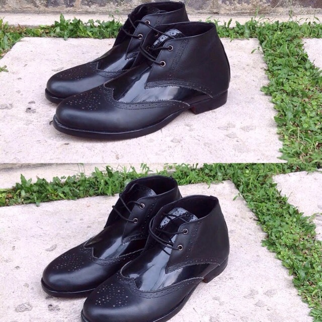 Sepatu boots wingtip