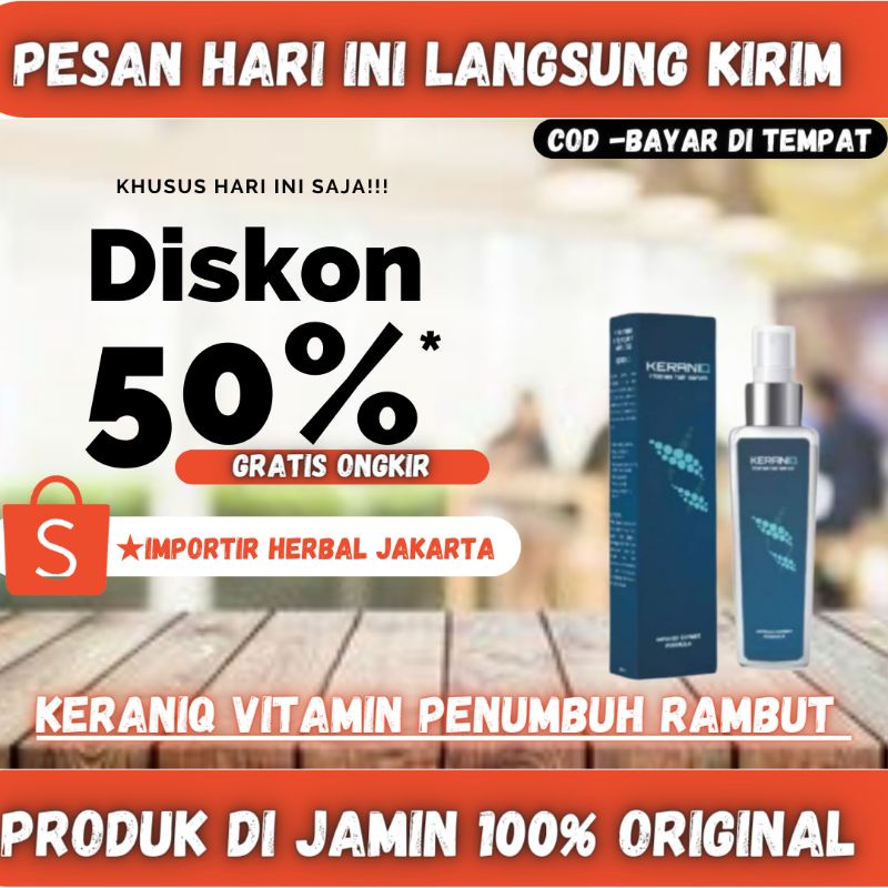 Serum Keraniq Penumbuh Rambut Alami aman