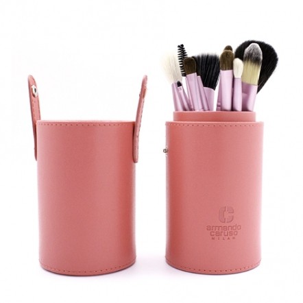 ARMANDO CARUSO CYLINDER MAKEUP BRUSH CASE SET - ACB-513