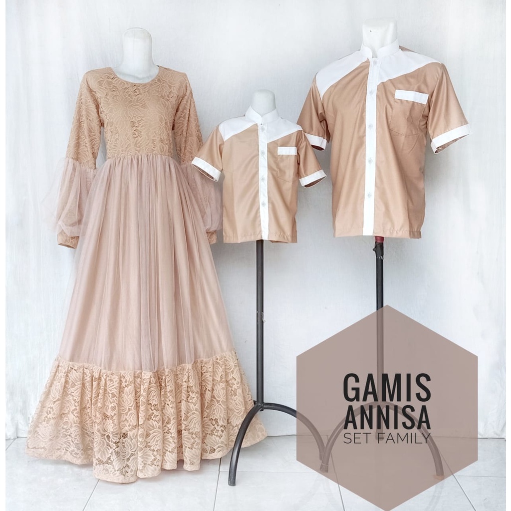 Gamis Annisa  | Baju Unik | Gamis lebaran murah | Gamis lebaran keluarga | Gamis couple family | Gamis toyobo | Gamis anak dan dewasa terbaru | seragam lebaran keluarga