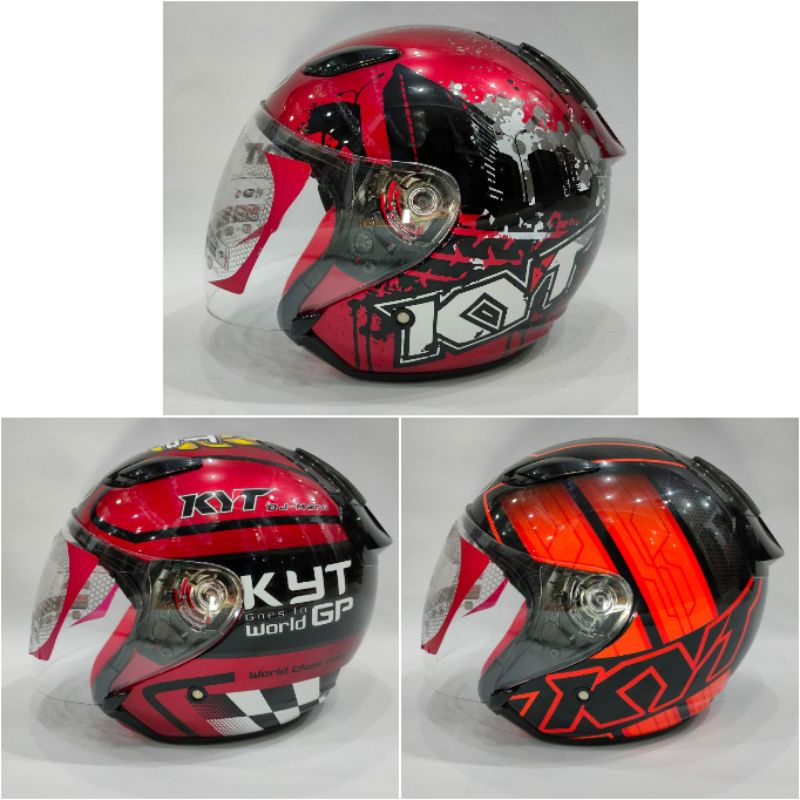 Jual Helm Half Face KYT DJ Maru Motif Terlaris Shopee Indonesia