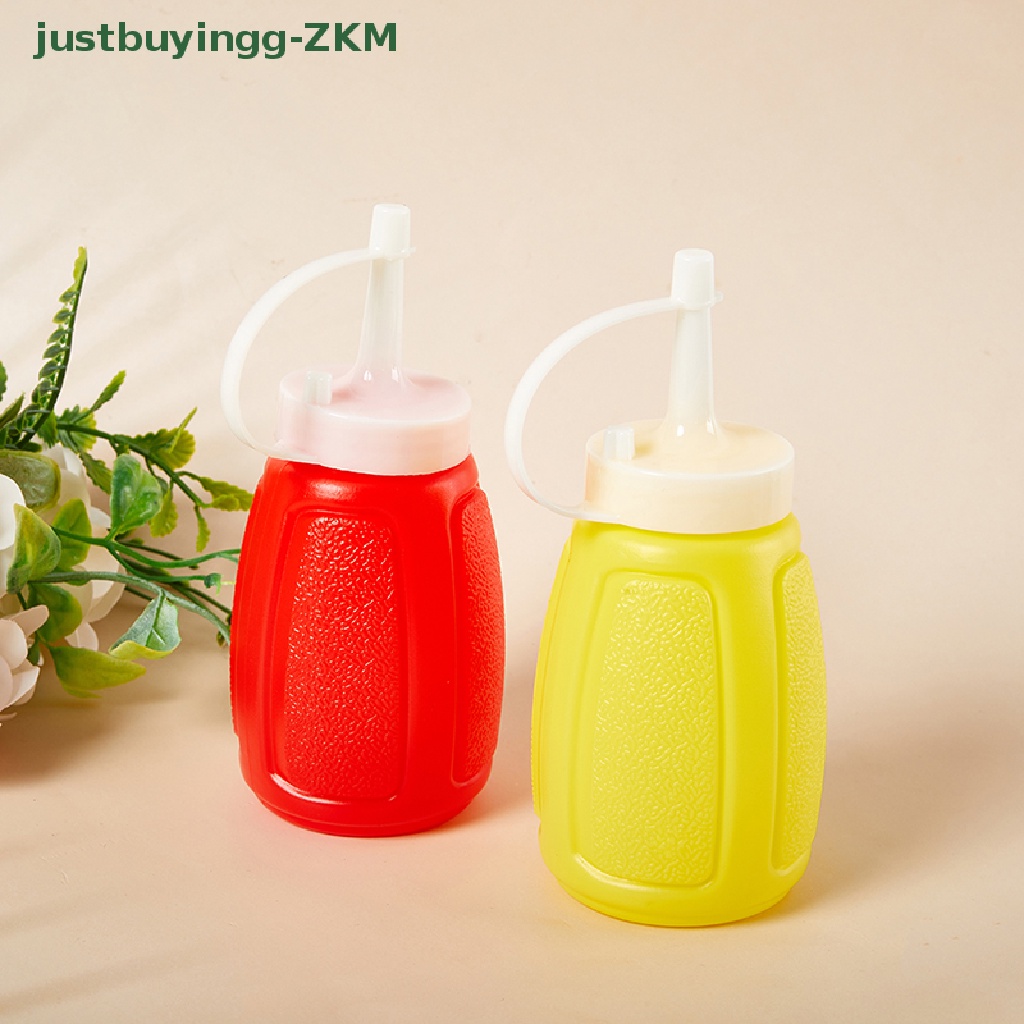 2 Pcs Botol Squeeze Bahan Plastik 150 / 300ml Dengan Tutup Untuk Kecap