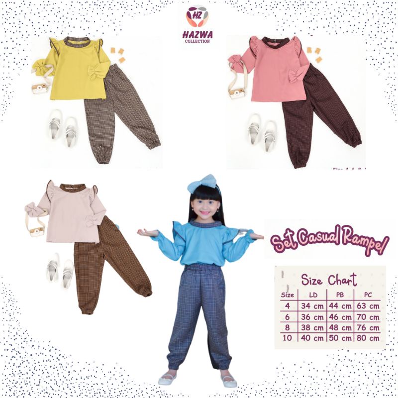 Set Casual Rampel by Hazwa / Oneset Hazwa Collection