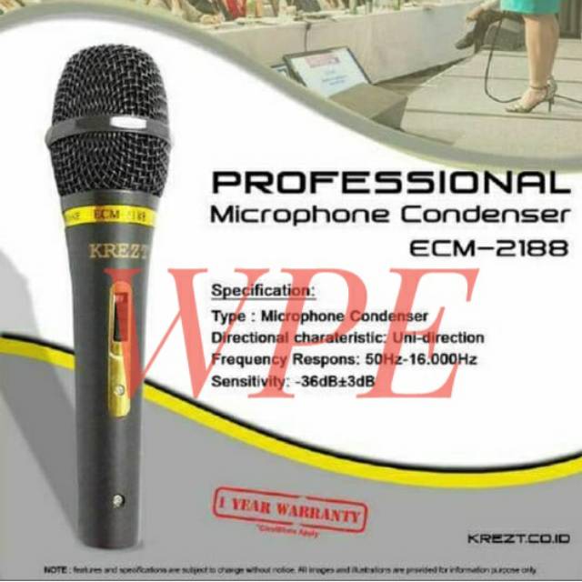 MIC CONDENSOR KREZT ECM 2188 ( ORIGINAL )