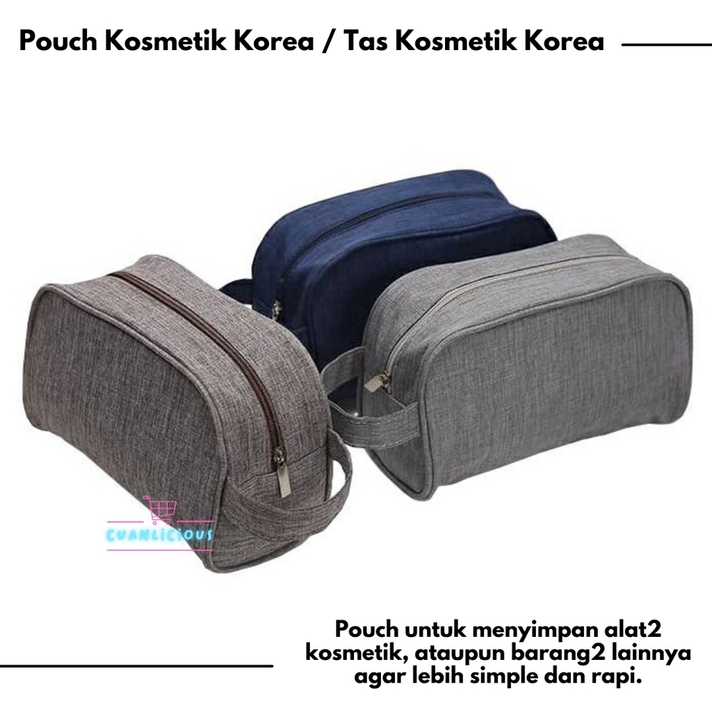 Pouch Kosmetik Korea / Tas Kosmetik Korea / Korean Cosmetic Pouch