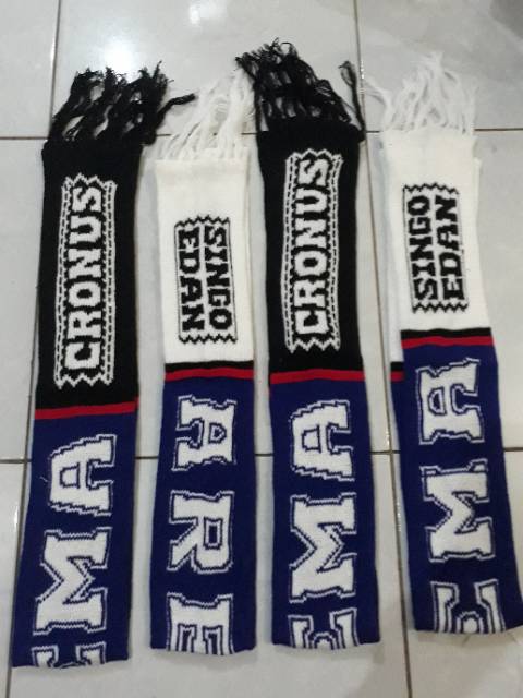 Syal rajut bola/ arema , min order 10 pcs