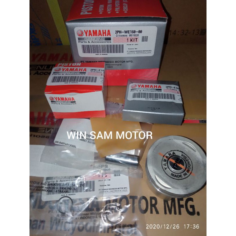 SEHER+RING SEHER PAKET PISTON KIT STD Yamaha MIO M3 ORISINIL Yamaha Genuine Parts YGP
