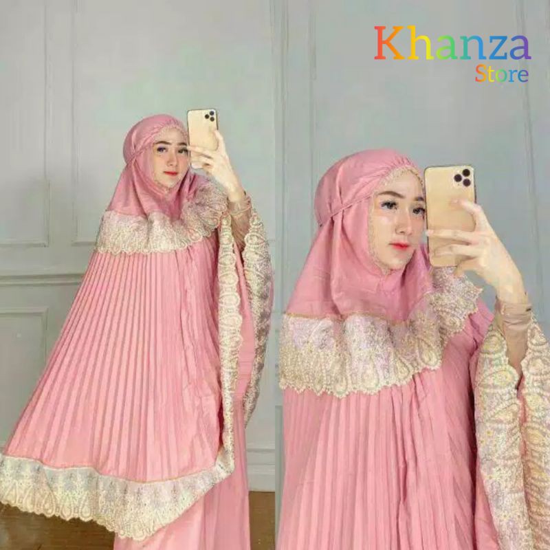 Plisket / Mukena Katun Plisket / Mukena Dewasa Plisket / Mukena Plisket /Mukena Mata Gold /Original