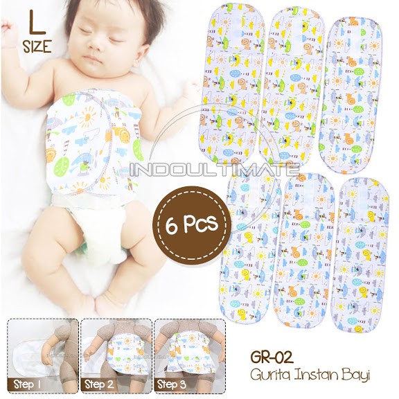 FULL PRINT BABY LEON GURITA INSTAN REKAT GR-02 baju bayi newborn RANDOM tali ibu mama selimut bayi