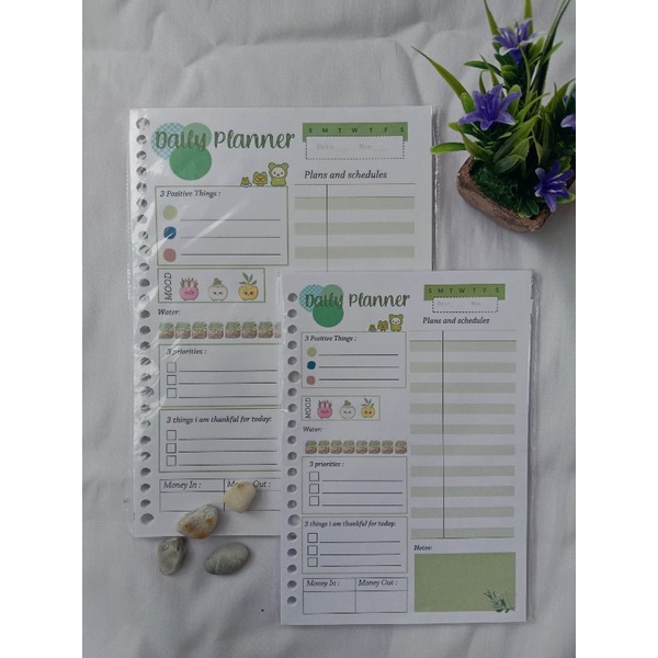 

Green Daily Planner| Daily Planner hijau by Diazairasam
