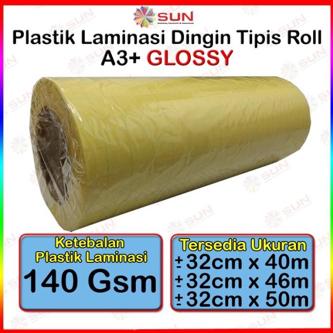 

Plastik Laminasi Dingin Tipis Roll A3+ 140 micron - Motif Glossy Doff