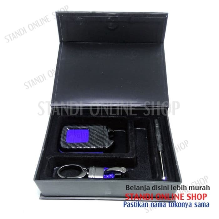 Cover Smartkey Sarung Kunci Remote Smartkey Honda CRV CR-V Turbo Biru