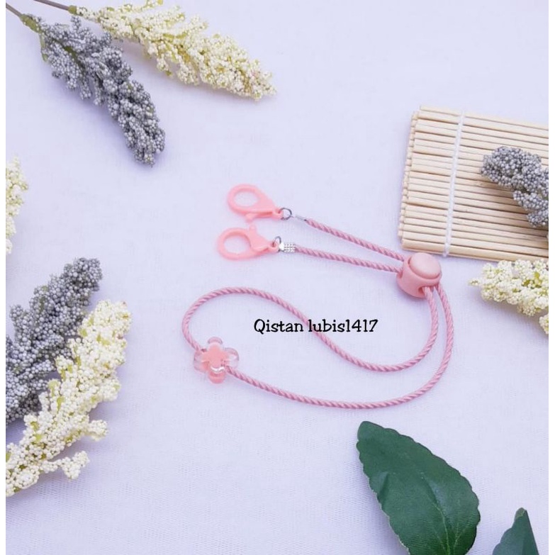 Strap mask elastis premium kupu salju dan bening beli 10 free 2