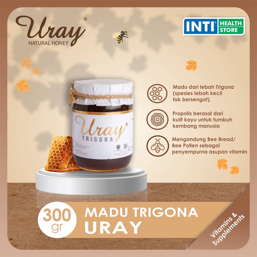 Madu Uray | Natural Honey Propolis &amp; Bee Bread 300gr | Madu Trigona