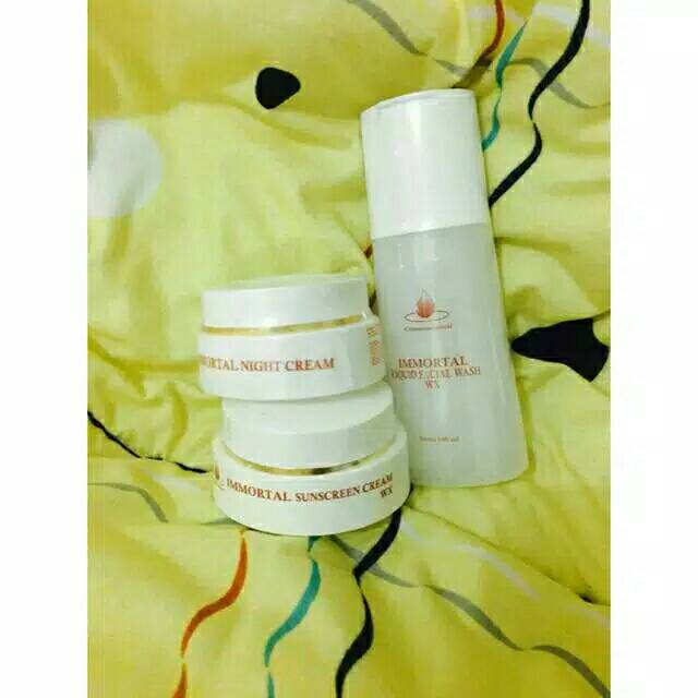 Paket pemutih wajah immortal / skincare dokter immortal