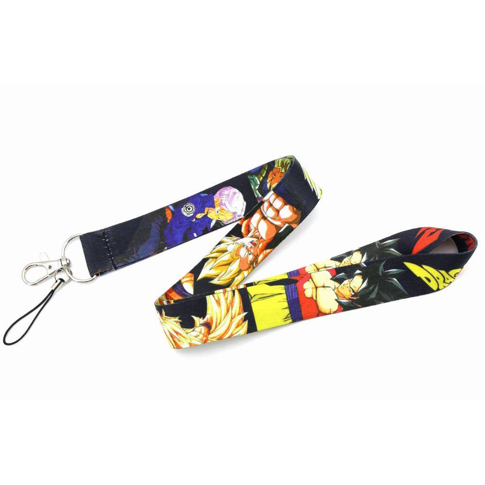 Lanfy Strap Leher Holder Kartu ID / Handphone Motif Kartun Dragon Ball Z