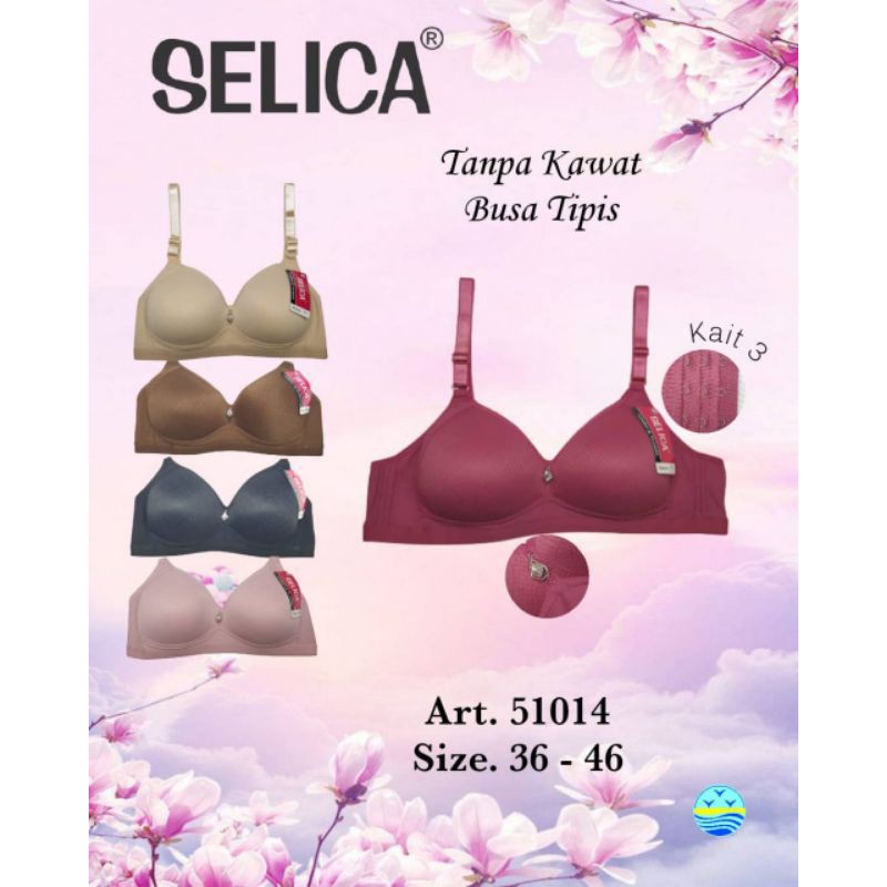 Bra Selica Cup Jumbo Tanpa Kawat Selica BH51014D