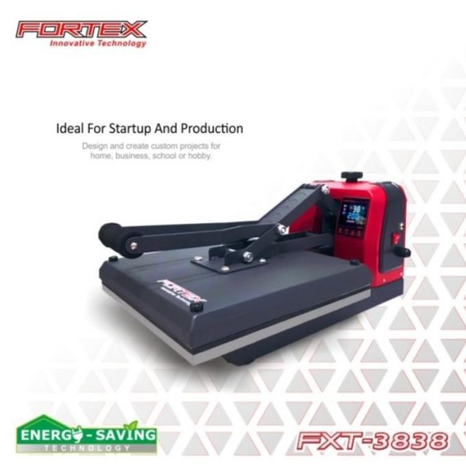 Mesin Press Fortex Sablon Kaos Digital Dtf Dtg Polyflex 38X38Cm Murah