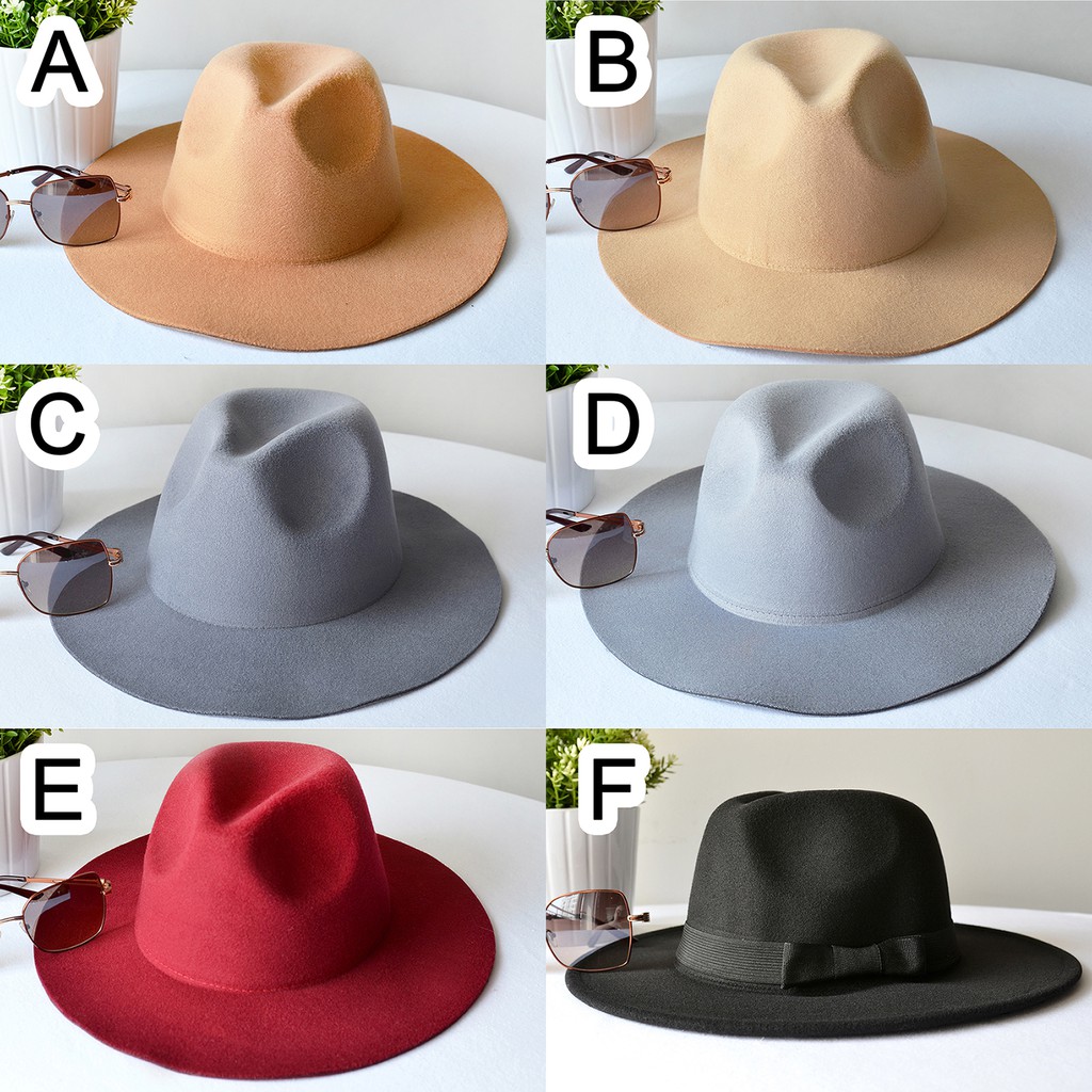 Panama Hat / Topi Panama / Topi Koboi / Cowboy Hat IMPORT wool
