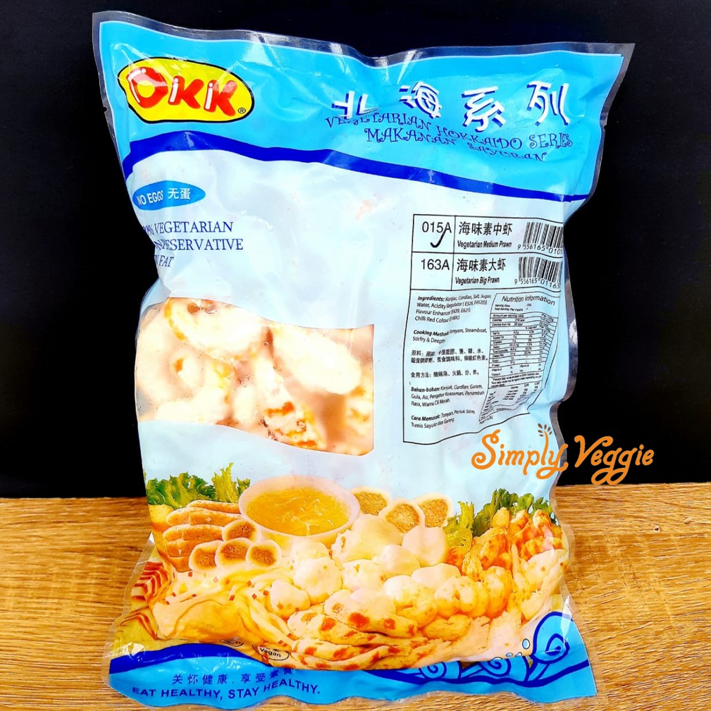 

Vegetarian Medium Prawn OKK 1kg / Vegan Udang Vegetarian