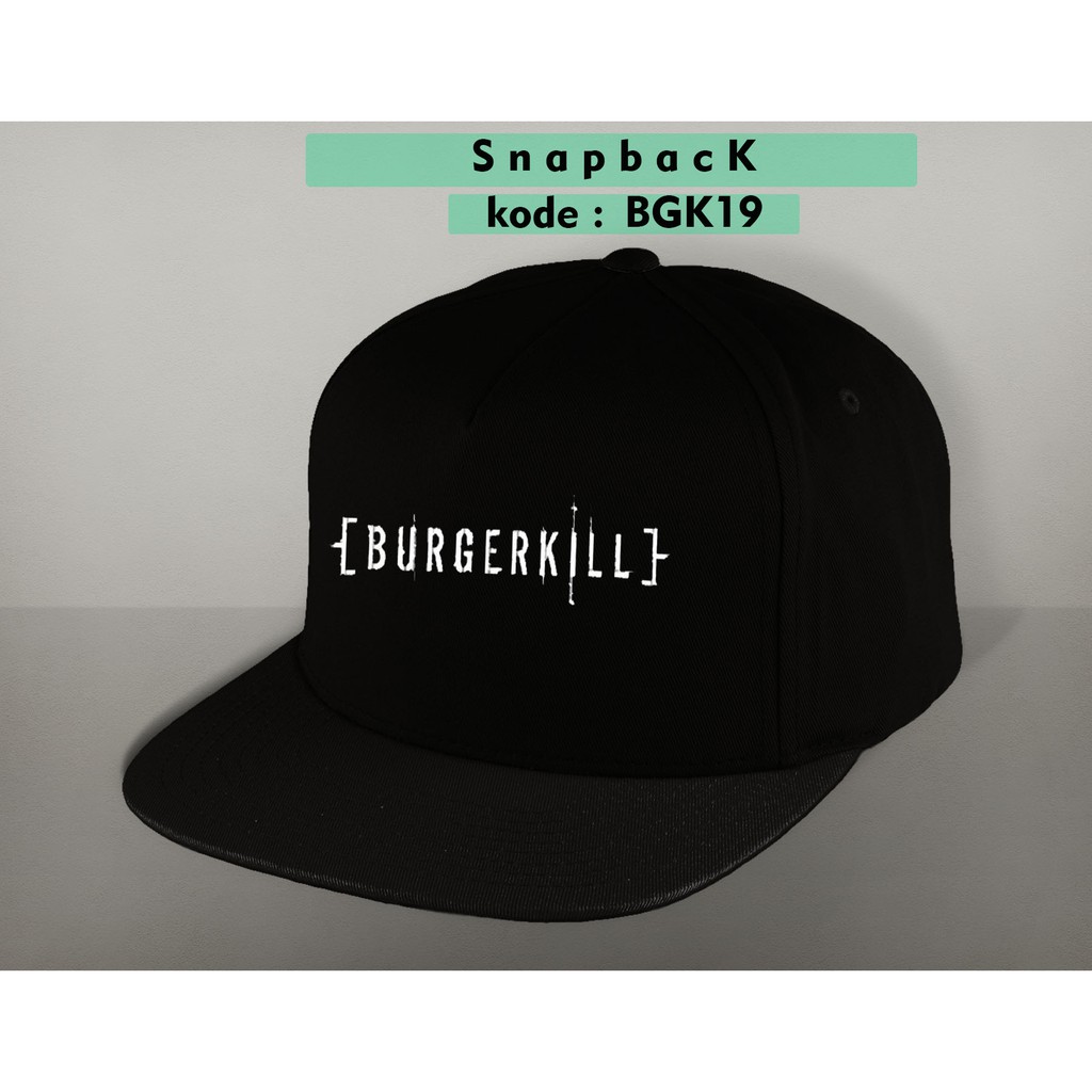 Topi burgerkill band  / topi snapback distro burgerkill band bgk19