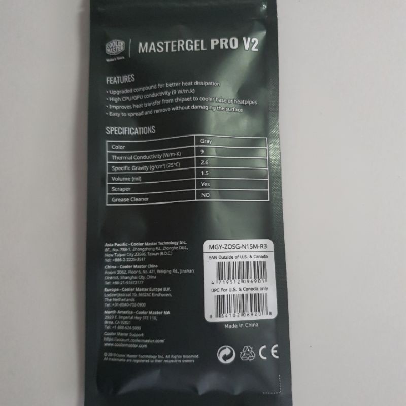 PASTA PROSESOR COOLER MASTER MASTER GEL MASTERGEL PRO V2 ORIGINAL