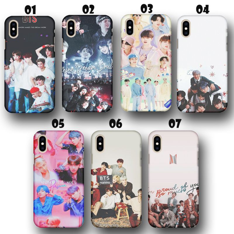 Cesing Hp Hard Case BTS Xiaomi Redmi 9 9A 9C 6 6Pro 5X /Pocopon F1 F2Pro X2 X3