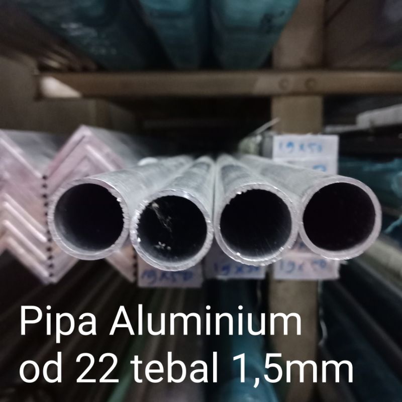 Pipa Aluminium  od 22 x id 19 x 1000 / pipa alumunium