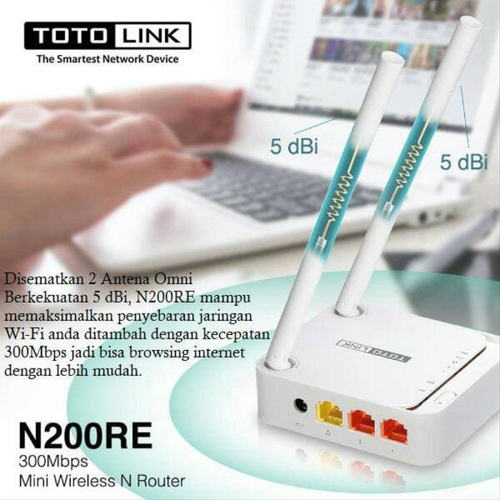 Router Totolink N200RE - Router Wireless N Mini 300Mbps Totolink