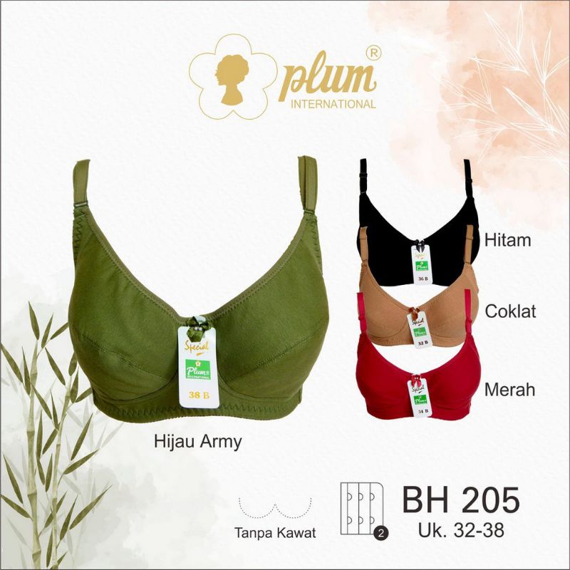 BRA BH PLUM INTERNASIONAL BEST SELLER / TANPA KAWAT TANPA BUSA