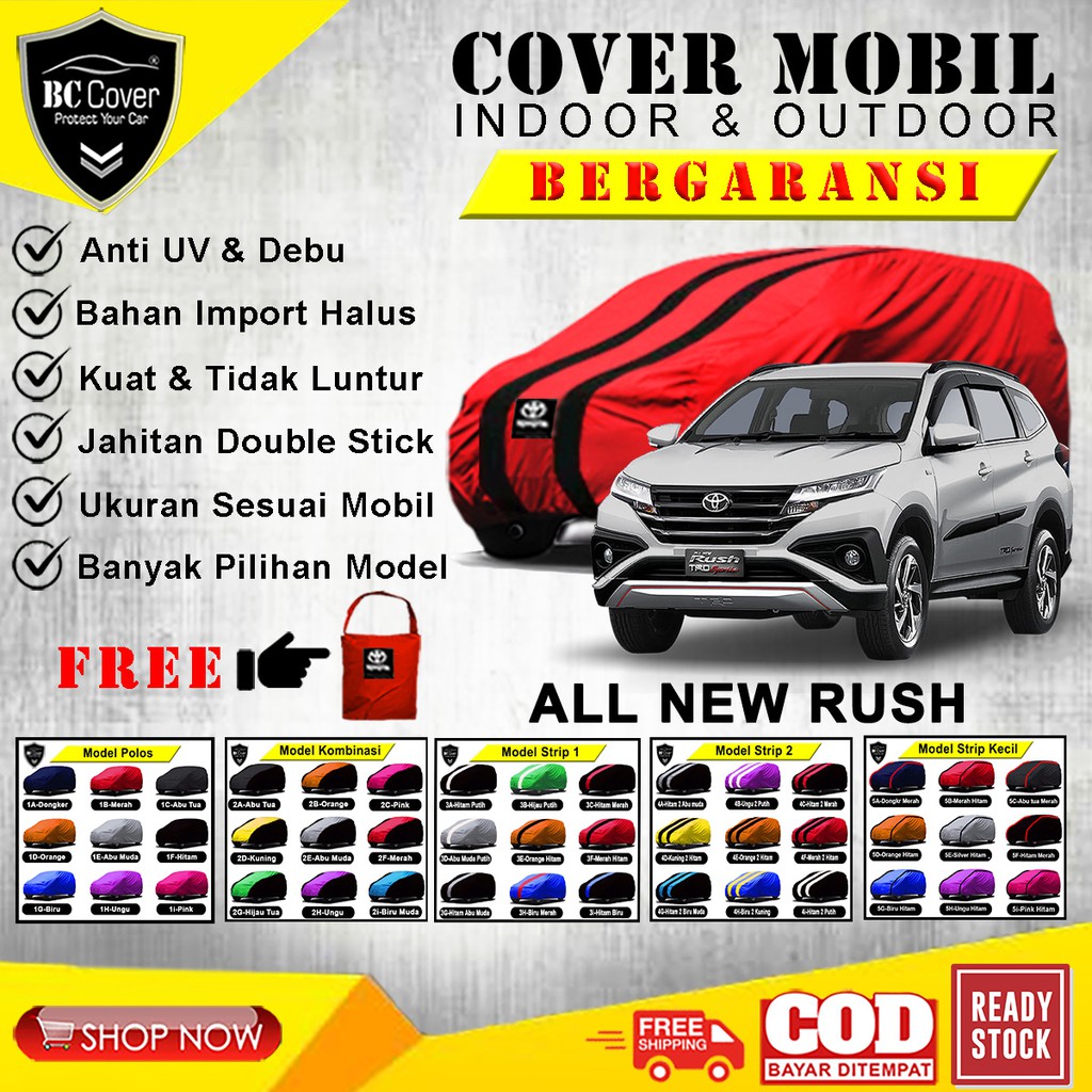 Body Cover Mobil All New Rush GR Sport 2022 2023 / Sarung Mobil Rush 2018 2019 2020 2021 / Selimut Penutup Mobil Toyota Outdoor