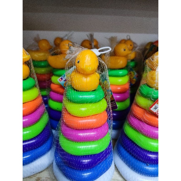 MAINAN ANAK RING DONAT STACKING DUCK 7 SUSUN