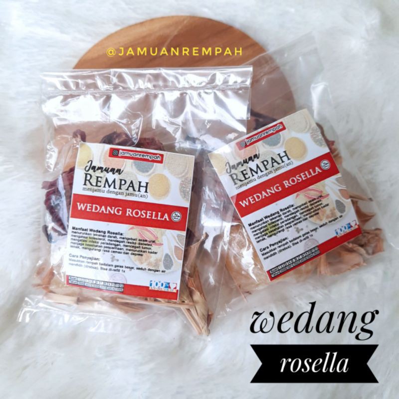 

Wedang Rosella Komplit Gula Batu