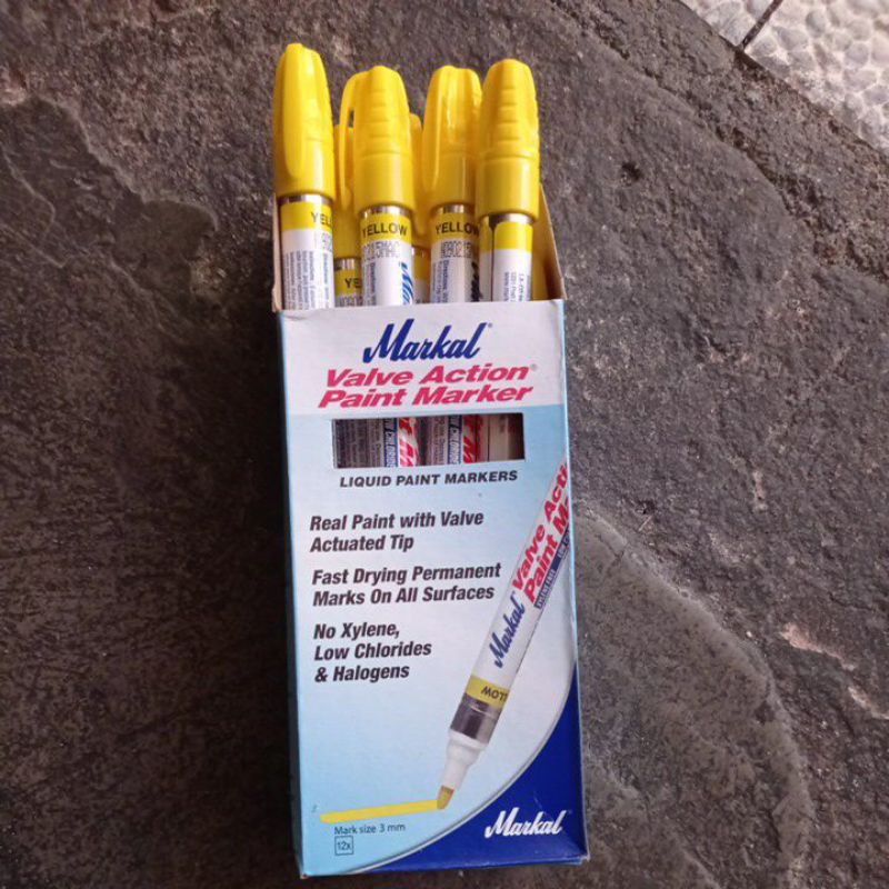 

Best Seller Markal Valve Action Paint Marker Liquid Paint Markers Yellow Made in U