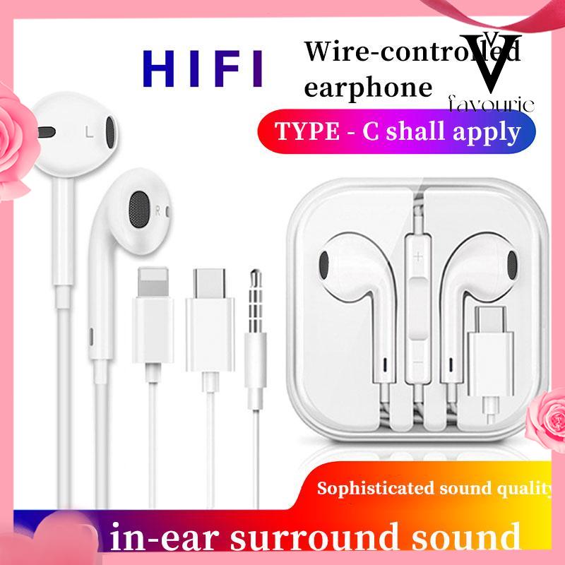 [COD]Tipe-C Digital Chip Headphone Headphone Berkabel Bluetooth Untuk Huawei Xiaomi Apple 7/8/11/x-FA